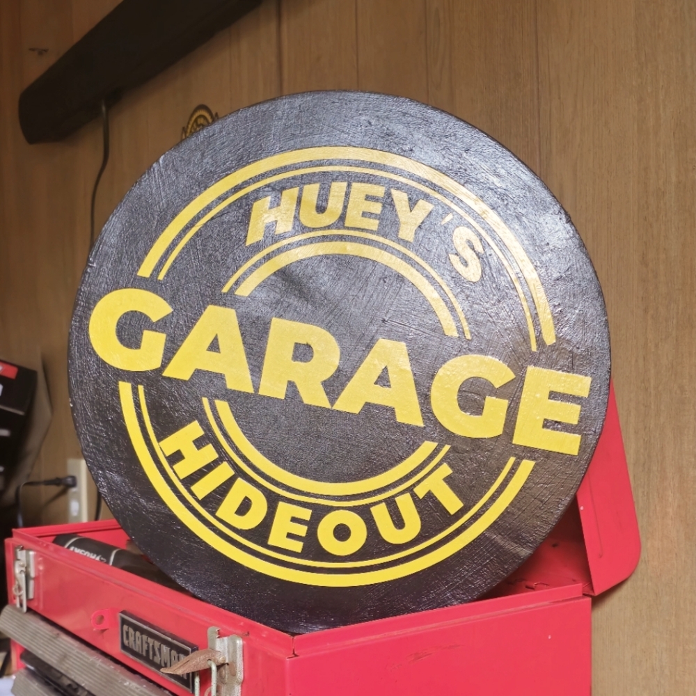 Personalized garage sign